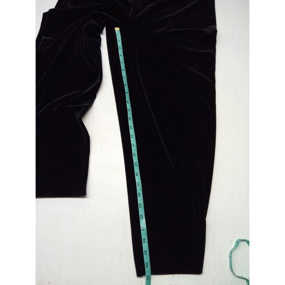 VTG Notations Clothing Co. Black Velvet 3 PC. Suit Snowflake Top Size Large - Picture 7 of 11